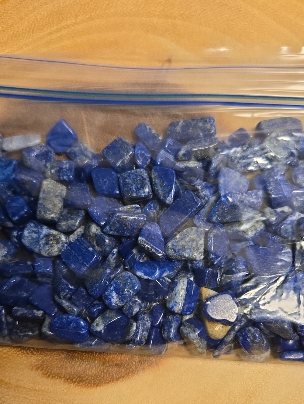 Polished Blue Lapis Lazuli Gemstone Chips